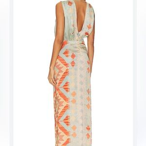 Tribal print maxi dress